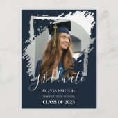 Carte Postale Photo simple Décontractée de graduation (Devant)