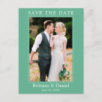 Photo Simple Moderne Enregistrer La Date Neo Mint