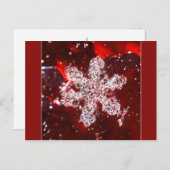 Carte postale photo Snowflake (Devant / Derrière)
