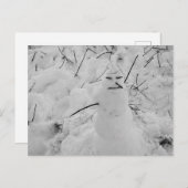 Carte postale Photo Snowman (Devant / Derrière)