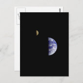 Carte Postale Photo spatiale de la Lune de Terre Galileo (Devant / Derrière)