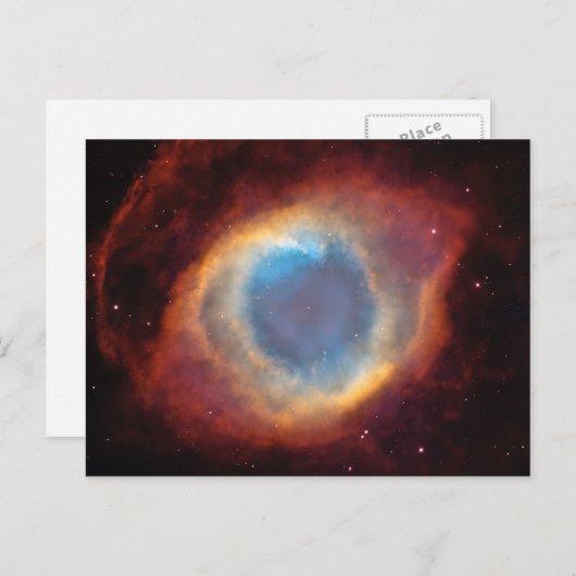 Carte Postale Photo spatiale Helix Nebula (Devant / Derrière)