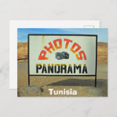 Carte Postale Photo-stop tunisien (Devant / Derrière)