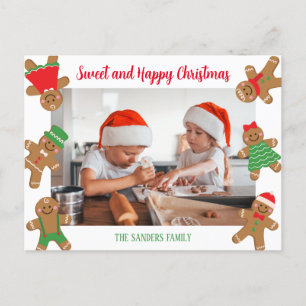 CARTE POSTALE PHOTO SWEET CHRISTMAS GINGERPREAD