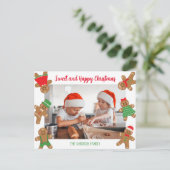 CARTE POSTALE PHOTO SWEET CHRISTMAS GINGERPREAD (Debout devant)