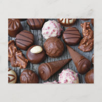 Carte postale Photo Truffes au chocolat