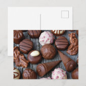 Carte postale Photo Truffes au chocolat (Devant / Derrière)