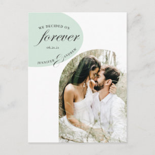 Carte Postale photo turquoise moderne et élégante enregistrer la