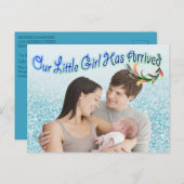 Carte postale photo Turquoise Vert Bleu (Devant / Derrière)