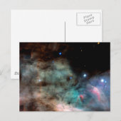 Carte Postale Photo vierge de l'espace de la nébuleuse Oméga (Devant / Derrière)