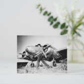 Carte Postale Photo Vintage Amelia Earhart (Debout devant)