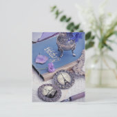 Carte Postale Photo vintage Blue Paris (Debout devant)