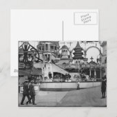 Carte Postale Photo vintage Coney Island (Devant / Derrière)