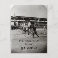 Photo vintage de la course à vélo Nouvelle adresse