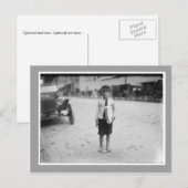 Carte Postale Photo vintage de Newsboy (Devant / Derrière)