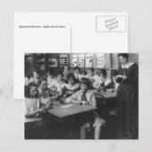 Carte Postale Photo vintage des écolières (Devant / Derrière)