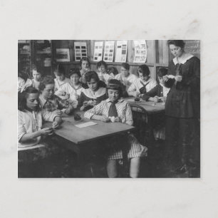 Carte Postale Photo vintage des écolières