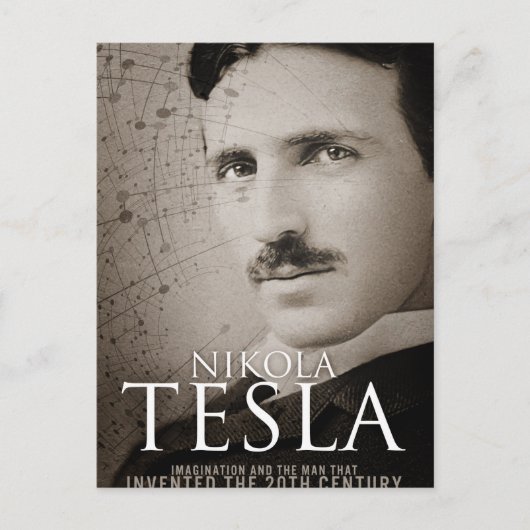 Carte Postale Photo vintage Nikola Tesla (Devant)