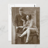 Carte Postale photo vintage risque (Devant / Derrière)