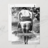 Carte Postale Photo Vintage risqué (Devant / Derrière)
