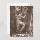 Carte Postale Photo Vintage risqué (Devant / Derrière)