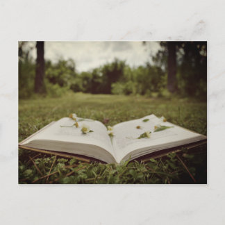 Carte Postale Photo vintage | Scène naturelle du livre et du Fle