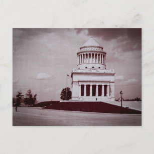 Carte Postale Photo Vintage sur la tombe de Grant