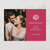 Photo Viva Magenta Coquillage Mariage Remerciement