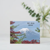 Carte Postale Photo Volcan Fuji au Japon (Debout devant)