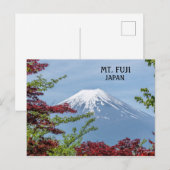 Carte Postale Photo Volcan Fuji au Japon (Devant / Derrière)