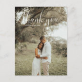 Carte Postale Photo Wedding Thank You Postcard (Devant)