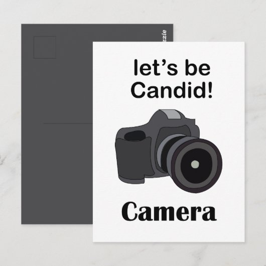 Carte Postale Photographe caméra candide (Devant / Derrière)
