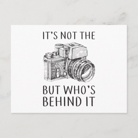 Carte Postale Photographe Caméra Drôle Idée cadeau (Devant)