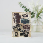 Carte Postale photographe en détresse photographe rétro Caméra (Debout devant)