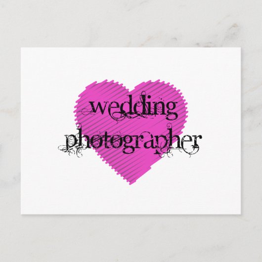 Carte Postale Photographe mariage (Devant)