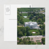Carte Postale Photographie aérienne de la Maison Blanche (Devant / Derrière)