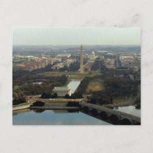 Carte Postale Photographie aérienne de Washington DC
