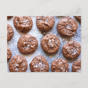 Carte Postale Photographie alimentaire Brownie Sea Salt Cookies