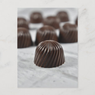 Carte Postale Photographie alimentaire Chocolat brillant Bon Bon