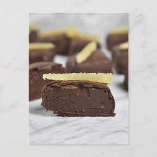 Carte Postale Photographie alimentaire Gingembre Chocolat Bon Bo