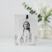 Carte Postale Photographie ancienne du chef Lakota Sitting Bull (Debout devant)