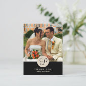 Carte Postale Photographie classique du centre noir en monogramm (Debout devant)