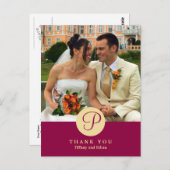 Carte Postale Photographie classique du centre rouge en monogram (Devant / Derrière)