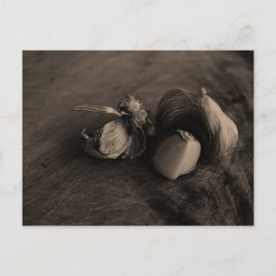 Carte Postale Photographie d'art fine nature morte à l'ail