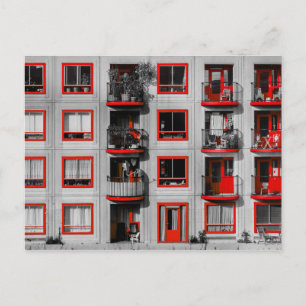 Carte Postale Photographie de bâtiment à balcon Zuidoost façade