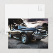 Carte Postale Photographie de Chevelle 1969 (Devant / Derrière)