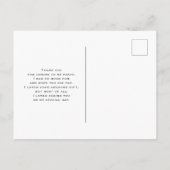 Carte Postale Photographie de Fleur de Pommier Blanc Merci (Dos)