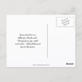 Carte Postale Photographie de fleurs de pensée bleue gras (Dos)