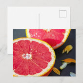 Carte Postale Photographie de fruits de pamplemousse (Devant / Derrière)