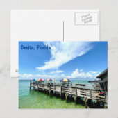 Carte Postale Photographie de la promenade de l'océan de Destin (Devant / Derrière)